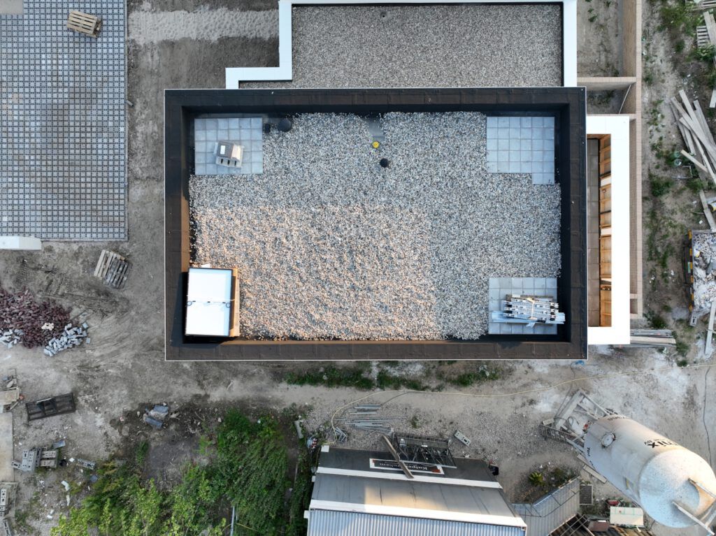 bovenaanzicht dak woning